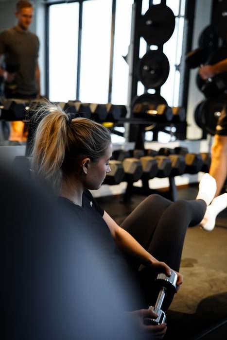 Träningspass på gymmet vid Clarion Hotel Umeå